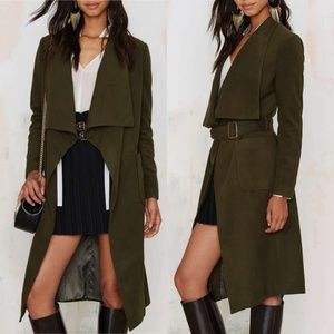 NWT Lioness draped wrapped coat